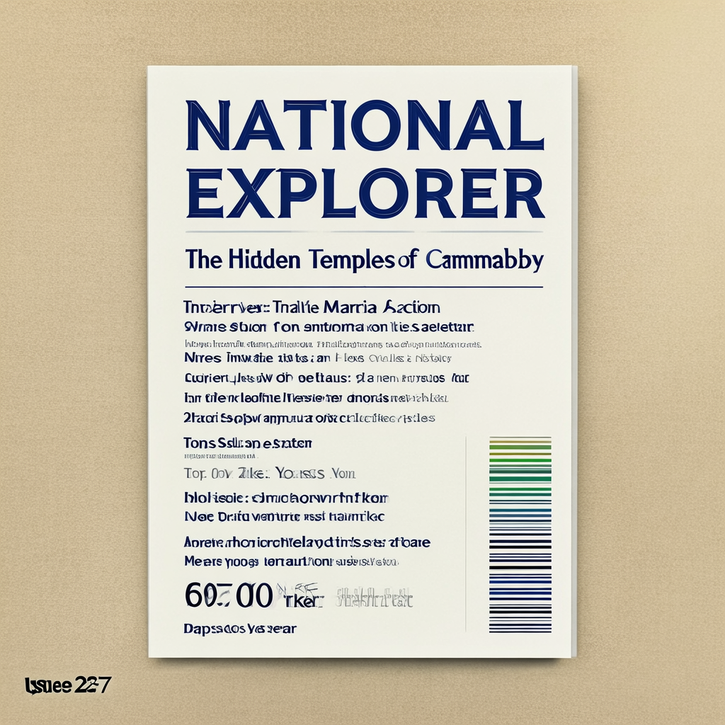 A magazine cover titled 'NATIONAL EXPLORER' with cover lines