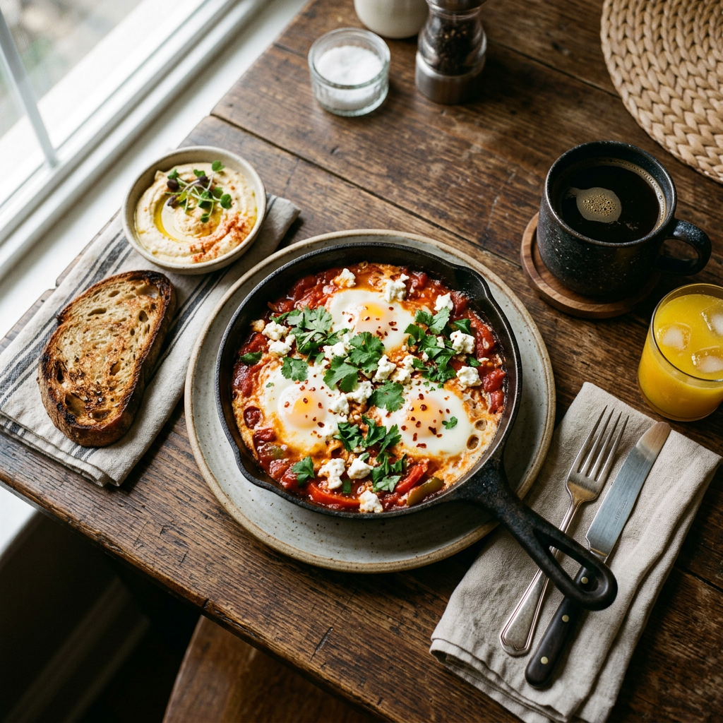 A food photograph shot from above at 35mm f/2.8 with natural