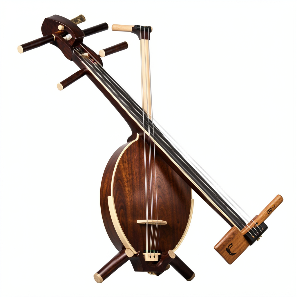 A traditional Japanese shamisen instrument with accurate thr
