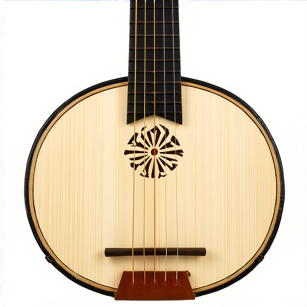 A traditional Japanese shamisen instrument with accurate thr
