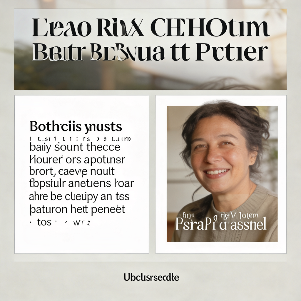 A newsletter layout with a banner image header, a two-column