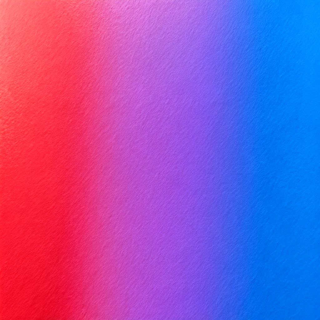 A smooth gradient on a wall going from #FF0000 (red) on the 