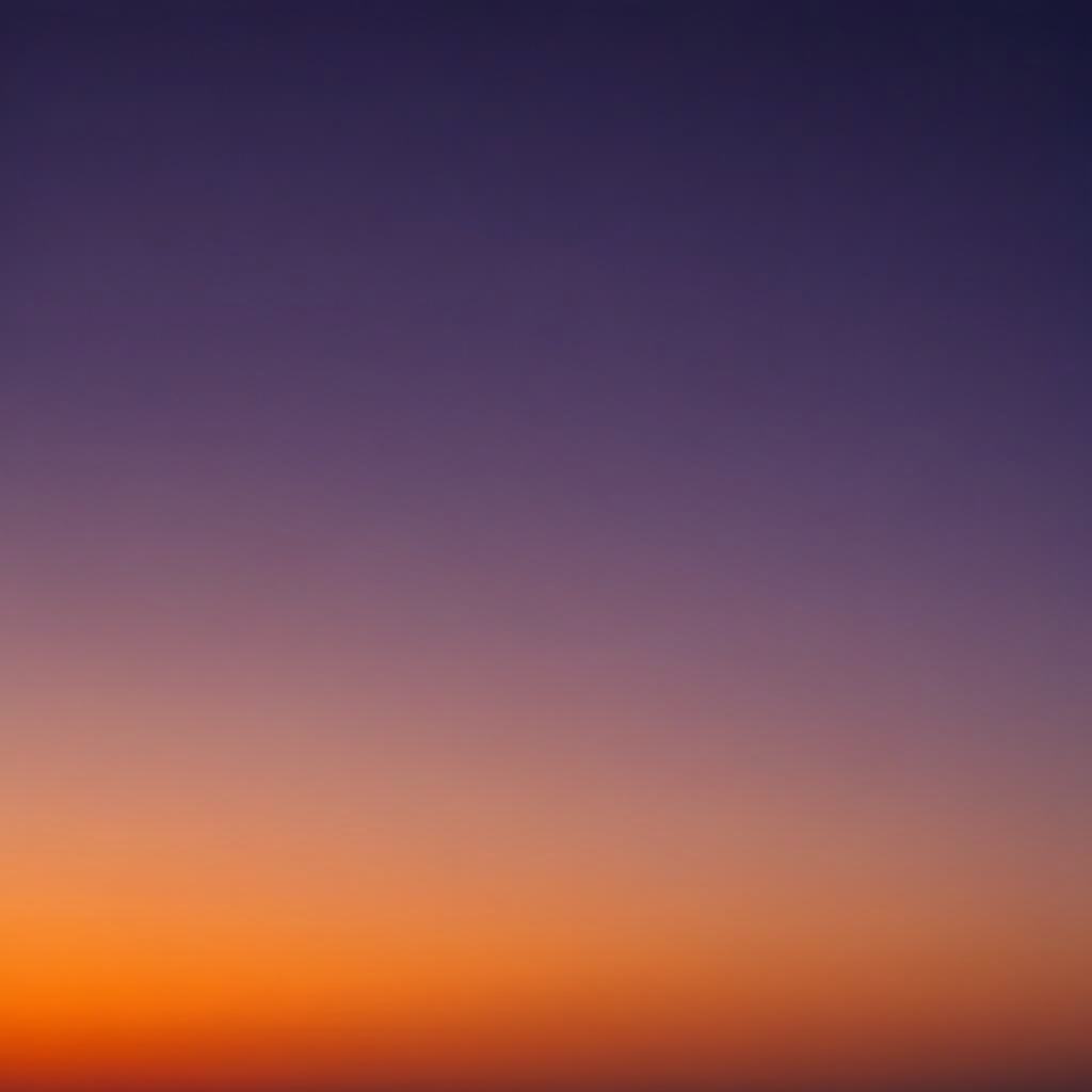 A sunset sky gradient on a flat surface from #FF6B35 (orange