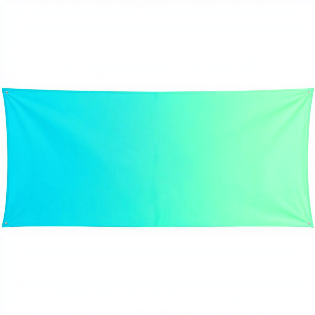 A horizontal banner with a gradient from #00C9FF (cyan) on t