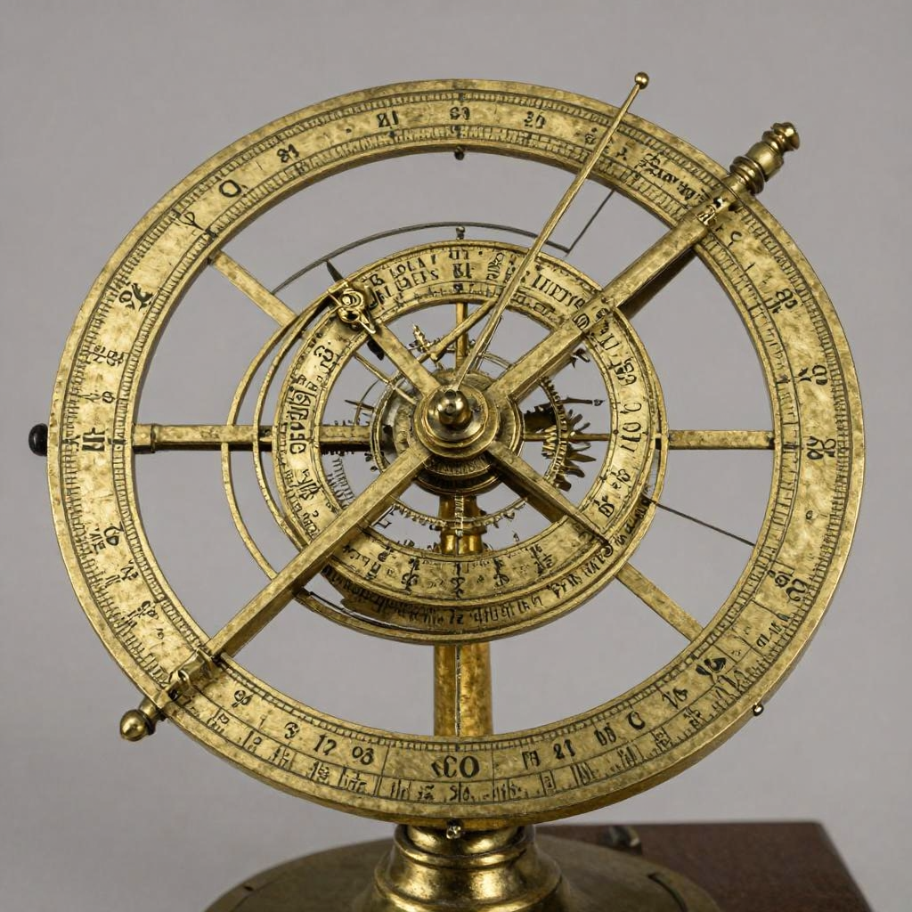 A medieval astrolabe with accurate rete, tympan, and engrave