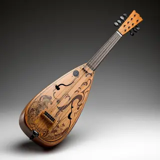 A traditional Japanese shamisen instrument with accurate thr
