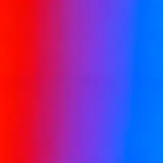 A smooth gradient on a wall going from #FF0000 (red) on the 