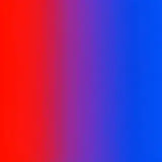 A smooth gradient on a wall going from #FF0000 (red) on the 