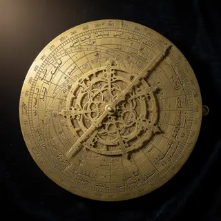 A medieval astrolabe with accurate rete, tympan, and engrave
