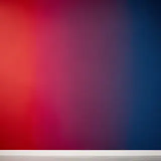 A smooth gradient on a wall going from #FF0000 (red) on the 