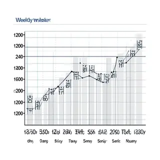A simple line graph showing daily website visitors over one 