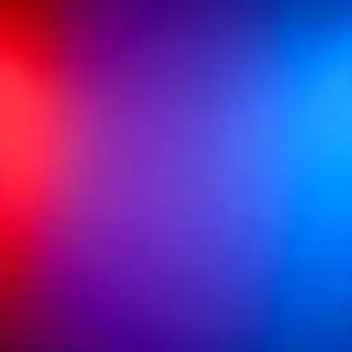 A smooth gradient on a wall going from #FF0000 (red) on the 