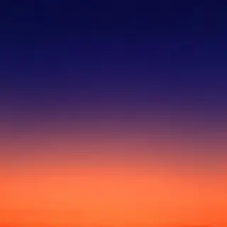 A sunset sky gradient on a flat surface from #FF6B35 (orange