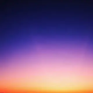 A sunset sky gradient on a flat surface from #FF6B35 (orange