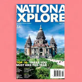 A magazine cover titled 'NATIONAL EXPLORER' with cover lines