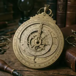 A medieval astrolabe with accurate rete, tympan, and engrave