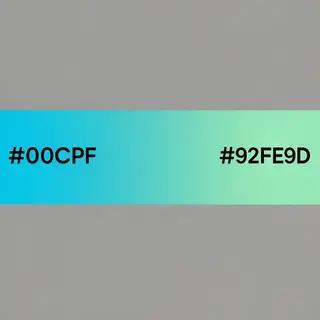 A horizontal banner with a gradient from #00C9FF (cyan) on t