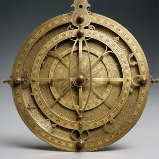 A medieval astrolabe with accurate rete, tympan, and engrave