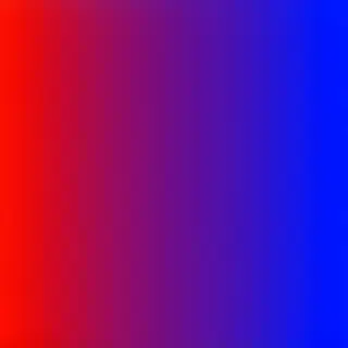 A smooth gradient on a wall going from #FF0000 (red) on the 