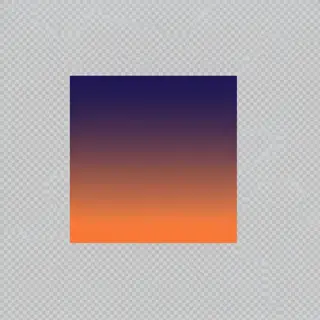 A sunset sky gradient on a flat surface from #FF6B35 (orange