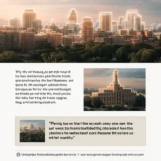 A newsletter layout with a banner image header, a two-column