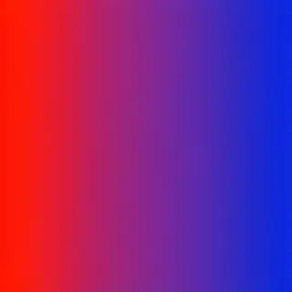 A smooth gradient on a wall going from #FF0000 (red) on the 