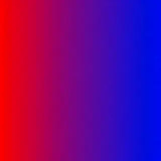 A smooth gradient on a wall going from #FF0000 (red) on the 