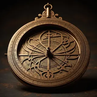 A medieval astrolabe with accurate rete, tympan, and engrave