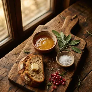 A food photograph shot from above at 35mm f/2.8 with natural