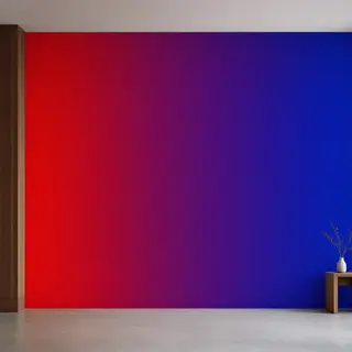 A smooth gradient on a wall going from #FF0000 (red) on the 
