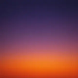 A sunset sky gradient on a flat surface from #FF6B35 (orange