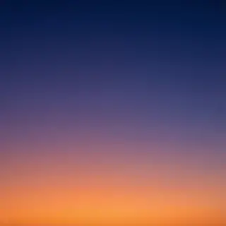 A sunset sky gradient on a flat surface from #FF6B35 (orange
