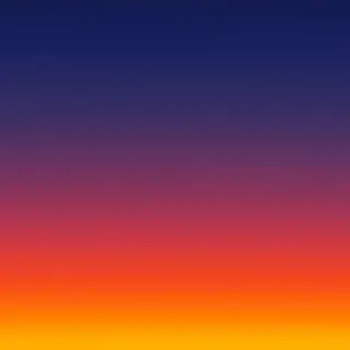 A sunset sky gradient on a flat surface from #FF6B35 (orange
