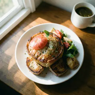 A food photograph shot from above at 35mm f/2.8 with natural
