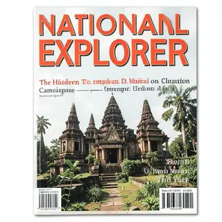 A magazine cover titled 'NATIONAL EXPLORER' with cover lines