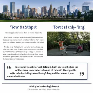 A newsletter layout with a banner image header, a two-column