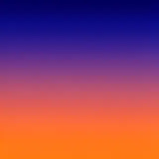 A sunset sky gradient on a flat surface from #FF6B35 (orange