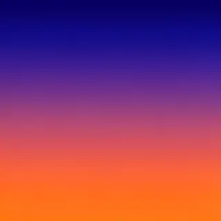 A sunset sky gradient on a flat surface from #FF6B35 (orange