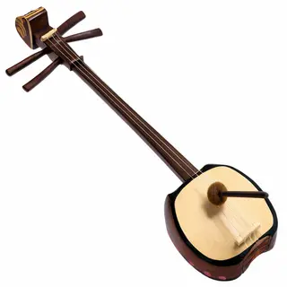 A traditional Japanese shamisen instrument with accurate thr