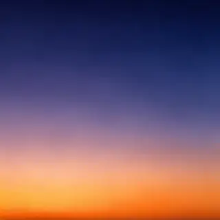 A sunset sky gradient on a flat surface from #FF6B35 (orange