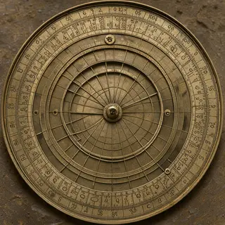 A medieval astrolabe with accurate rete, tympan, and engrave