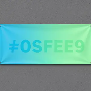 A horizontal banner with a gradient from #00C9FF (cyan) on t