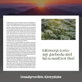 A newsletter layout with a banner image header, a two-column