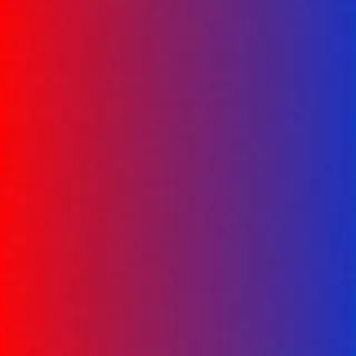 A smooth gradient on a wall going from #FF0000 (red) on the 