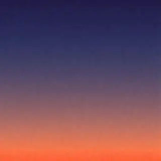 A sunset sky gradient on a flat surface from #FF6B35 (orange