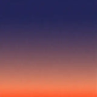 A sunset sky gradient on a flat surface from #FF6B35 (orange