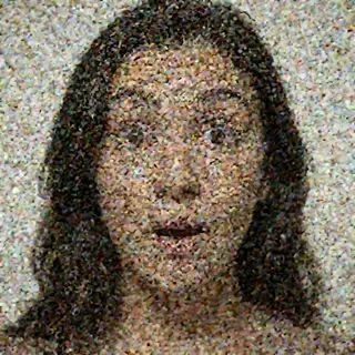 A portrait capturing genuine surprise — raised eyebrows, wid