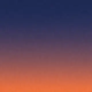 A sunset sky gradient on a flat surface from #FF6B35 (orange