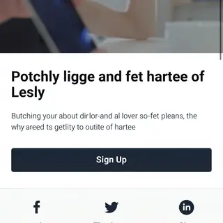A landing page design with a hero header image at the top, a