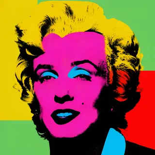 A portrait of a man in Pop Art style — bold outlines, Ben-Da